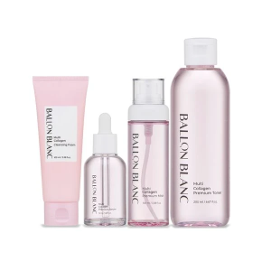 발롱블랑 멀티 콜라겐 4종 세트(클린징폼, 토너, 세럼, 미스트)