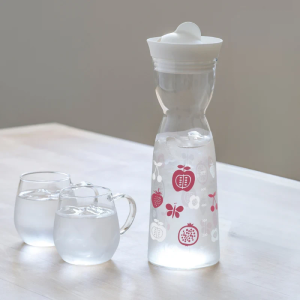 하리오(Hario) 내열유리 물병 1.0L - 화이트