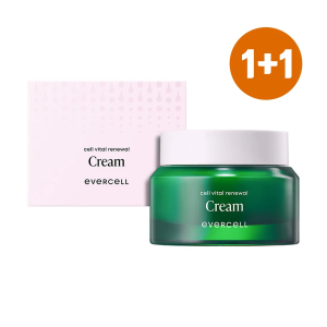 (1+1) 차바이오 에버셀 셀 바이탈 리뉴얼 크림 니도겐 표피 줄기세포 배양액 60ml